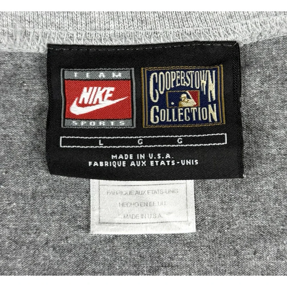 Vintage Nike Team Boston Red Sox Cooperstown Collection Shirt USA Mens L Gray